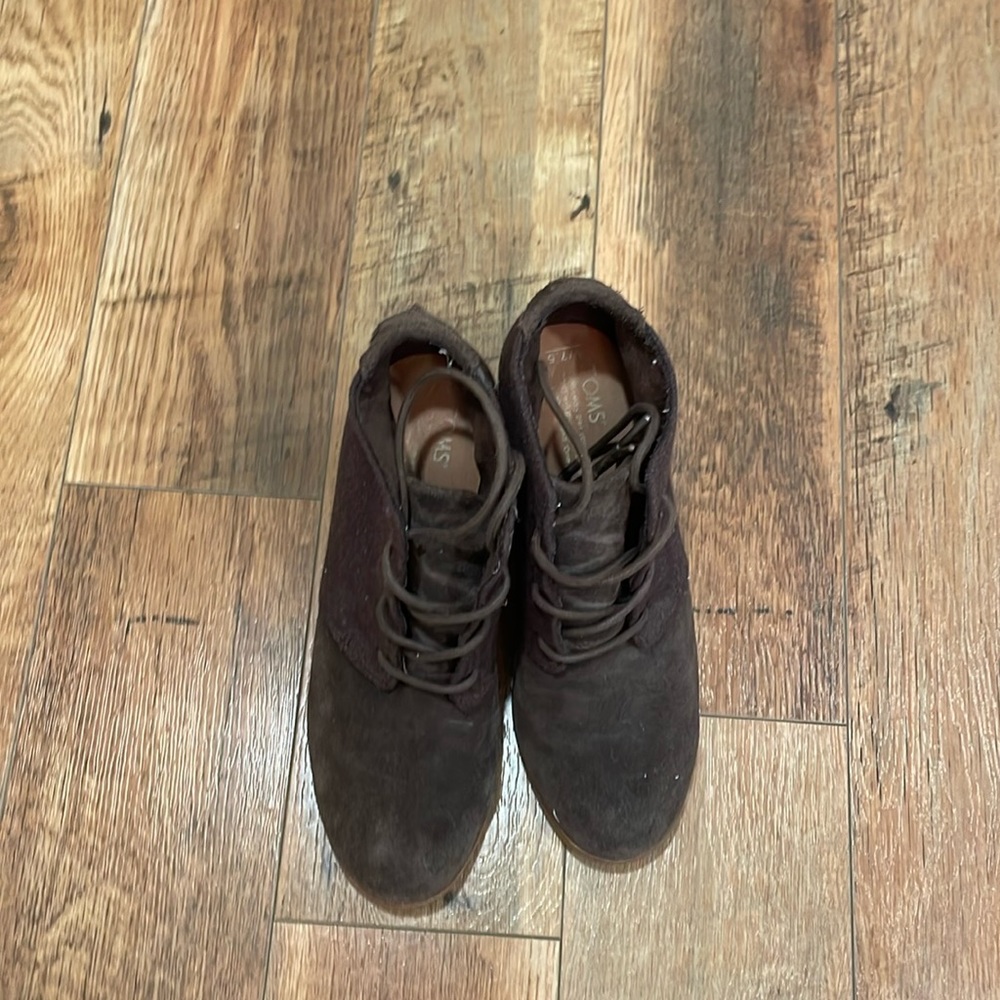 Dark Brown Tom’s bootie- size 7.5